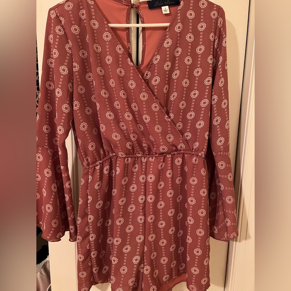Blue Rain Romper